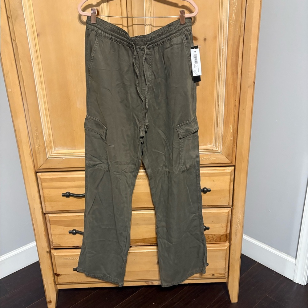 Tribal Olive Green Cargo Jogger Pants